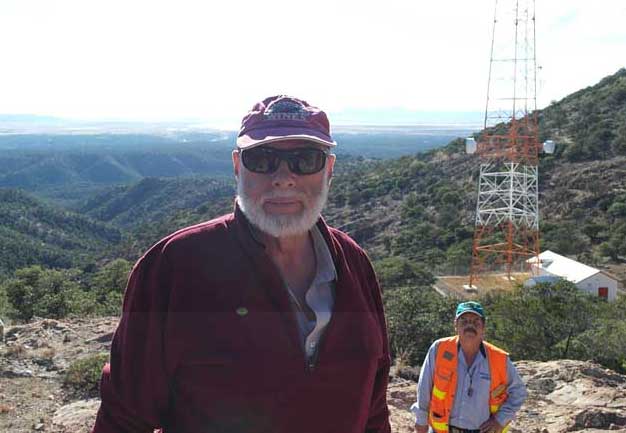 Thomas Robyn, Sierra Metals' vice-president of exploration, at the Cusi silver-gold project in Mexico.  Photo by Anthony Vaccaro.