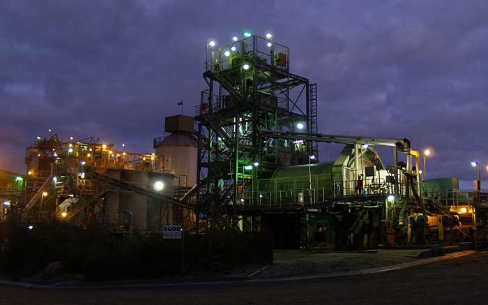 The mill at Crocodile Gold's Stawell gold mine, 250 km northwest of Melbourne, Australia. Credit: Crocodile Gold