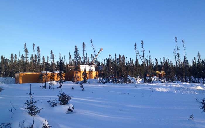 Drills in the Triangle zone at Integra Gold's Lamaque gold project in Quebec. Credit: Integra Gold