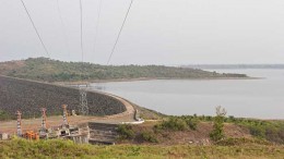 Amara Mining's Yaoure gold project in Cte d'Ivoire sits only 5 km from the Kossou hydroelectric dam (above), which will supply the project. Credit: Amara Mining