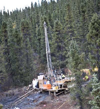 A drill rig at NovaCopper's Bornite copper project in northwestern Alaska. Credit: NovaCopper