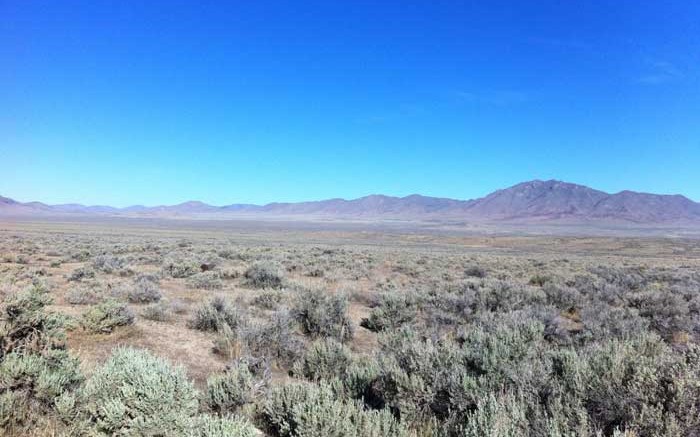 Looking west towards Chaparral Gold's Converse gold-silver project in north-central Nevada. Credit: Chaparral Gold