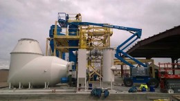 Western Lithium's plant under construction in Fernley, Nevada, which will process hectatone clay from the Kings Valley project, 322 km away. The clay is used in the oil and gas industry and should generate cash for the company, which hopes to eventually produce lithium at Kings Valley. Credit: Western Lithium