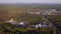 An aerial view of the Canadian Malartic gold project  in Quebec. Credit: Osisko Mining