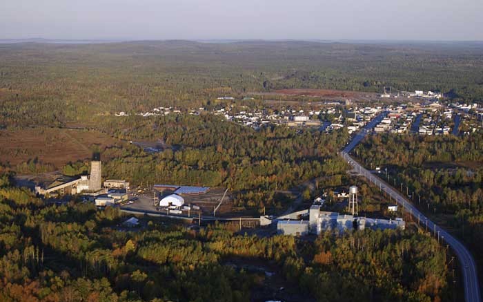 An aerial view of the Canadian Malartic gold project  in Quebec. Credit: Osisko Mining