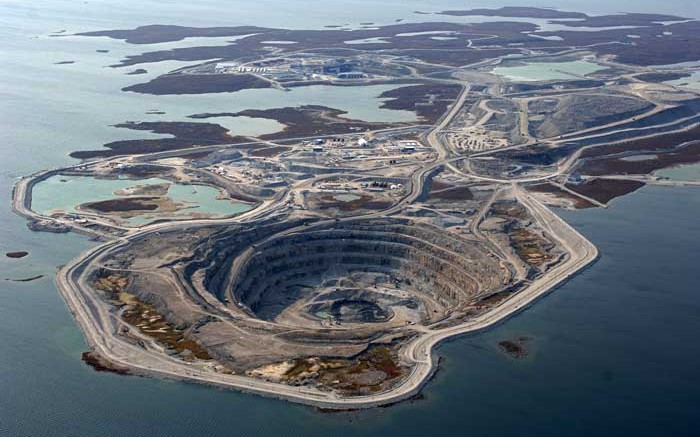 Dominion Diamond's  Diavik mine  in the Northwest Territories. Credit: Dominion Diamond