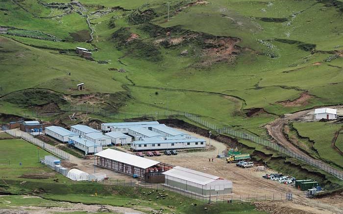 The camp at  Glencore Xstrata's Las Bambas copper project in Peru. Credit:  Glencore Xstrata