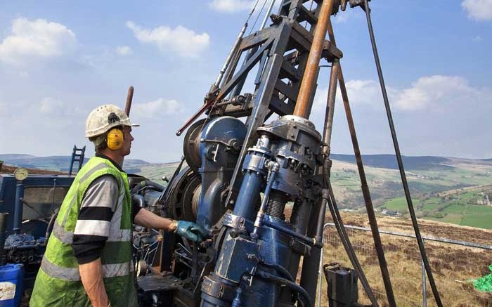 A driller at Dalradian Resources' Curraghinalt gold project in Northern Ireland. Credit: Dalradian Resources