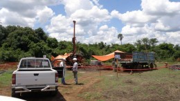 A drill site at Uranium Energy's Oviedo uranium project in Paraguay. Credit: Uranium Energy