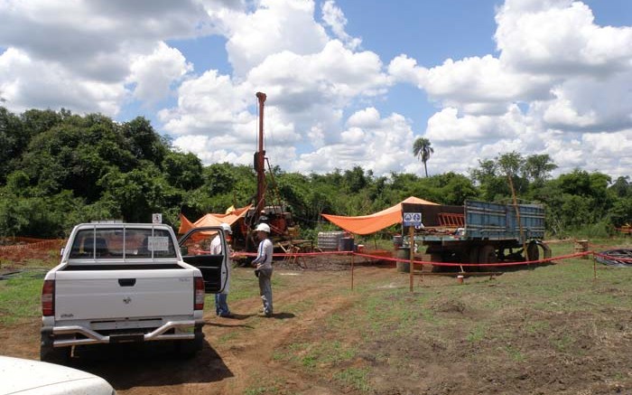 A drill site at Uranium Energy's Oviedo uranium project in Paraguay. Credit: Uranium Energy