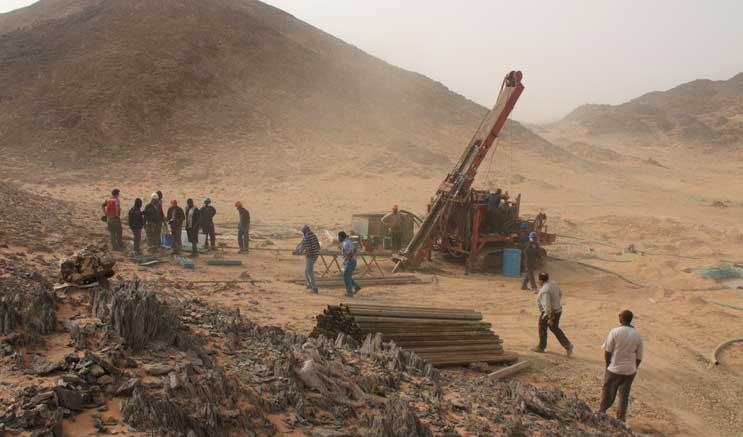 Drillers at Orca Gold's Block 14 gold project in Sudan. Credit: Orca Gold