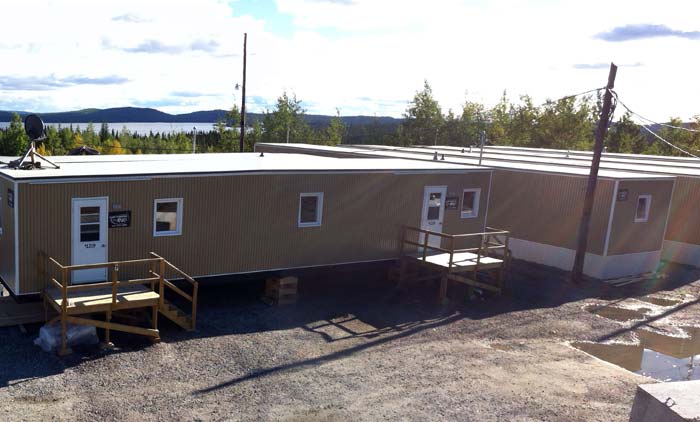 The camp at Arianne Phosphate's Lac  Paul phosphate project in Quebec. Credit: Arianne Phosphate