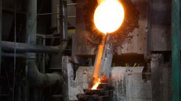 A silver pour at First Majestic's La Encantada mine in Mexico. Credit: First Majestic Silver