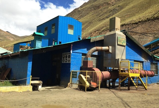 The crushing facility at Sierra Metals' Yauricocha mine in Peru.