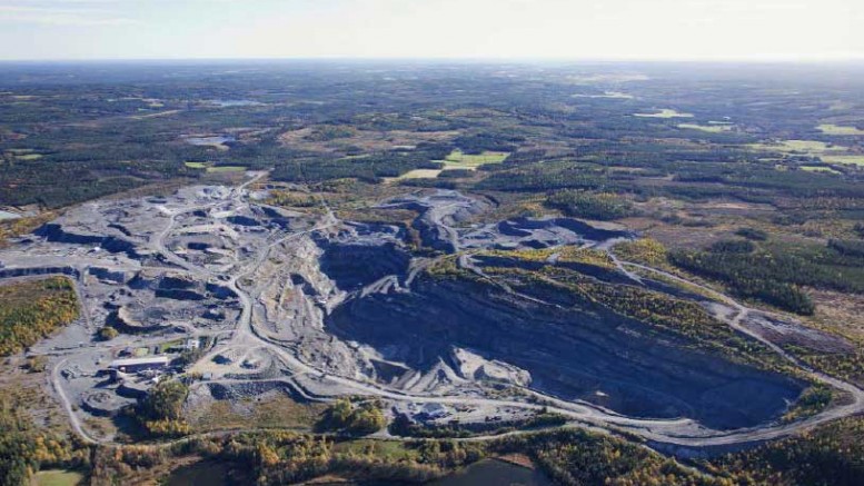 Elgin Mining's Bjorkdal gold mine in Sweden's Skelleftea mining district. Credit: Mandalay Resources