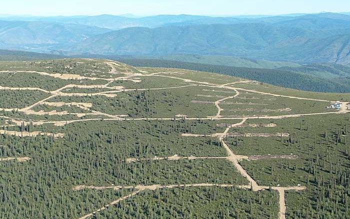 An aerial view of the Supremo zone at Kaminak Gold's Coffee gold project, 130 km south of Dawson City, Yukon. Credit: Kaminak Gold