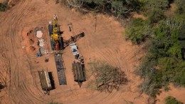 A drill site at Platinum Group Metals' Waterberg PGM project in South Africa. Credit: Platinum Group Metals