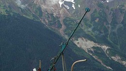 Drillers targeting the Sulphurets deposit at Seabridge Gold's KSM gold-copper project in northwestern B.C. Credit: Seabridge Gold