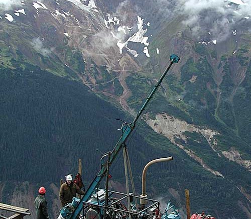 Drillers targeting the Sulphurets deposit at Seabridge Gold's KSM gold-copper project in northwestern B.C. Credit: Seabridge Gold