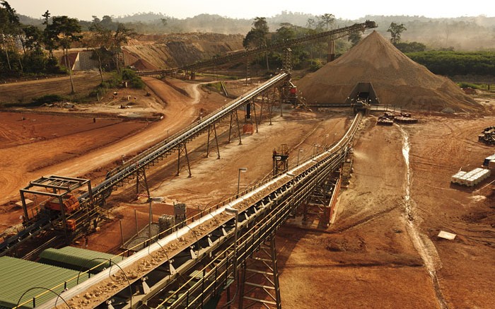 Conveyor belts at Perseus Mining's Edikan gold mine in Ghana. Credit: Perseus Mining