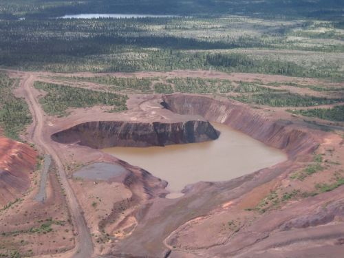 The Redmond mine is located 15 km  south of Labrador Iron Mines' Silver Yards processing facility near Schefferville. Credit: Labrador Iron Mines