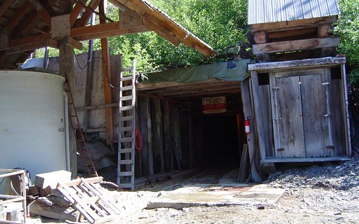 A portal at Ascot Resources' past-producing Premier gold-silver project in northwest British Columbia. Credit:  Ascot Resources