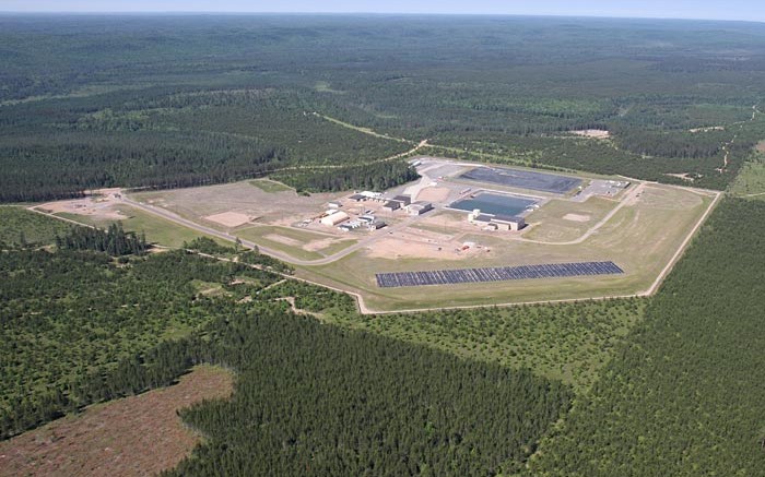 An aerial view of Lundin Mining's Eagle nickel-copper project, 45 km northwest of Marquette, Michigan. Credit: Lundin Mining