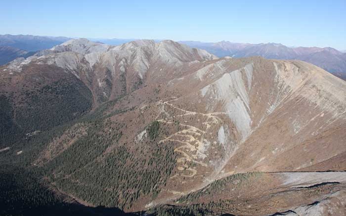 An aerial view of the Tiger gold deposit at Atac Resources' Rackla gold project, 55 km northeast of Keno City in central Yukon. Credit: Atac Resources