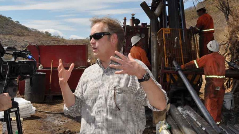 Newstrike Capital CEO Richard Whittall at the Ana Paula gold project in Guerrero state, Mexico. Credit: Newstrike Capital