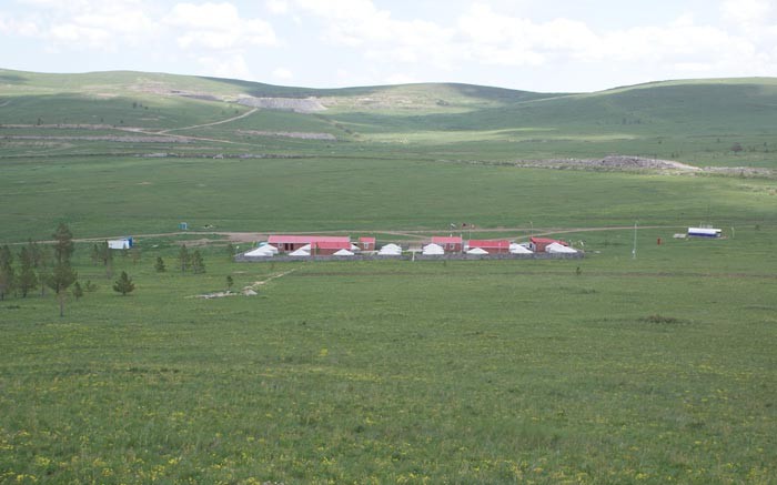 A 2008 photo of the camp at the Dornod uranium project in northwestern Mongolia.