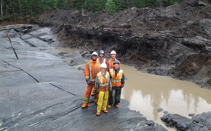 Geologists at Arianne Phosphate's planned mine site at the Lac  Paul phosphate project in Quebec. The firm received a $2-million investment from the Quebec government in September. Credit:  Arianne Phosphate