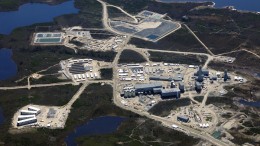 Goldcorp's lonore gold mine under construction in Quebec's James Bay region, photographed in May 2014. Credit: Goldcorp