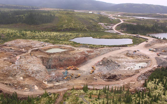 Stornoway Diamond's Renard diamond project under construction near central Quebec's Otish Mountains. Credit: Stornoway Diamond