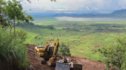 A drill site at Mkango Resources' Songwe Hill REE project in Malawi. Credit: Mkango Resources