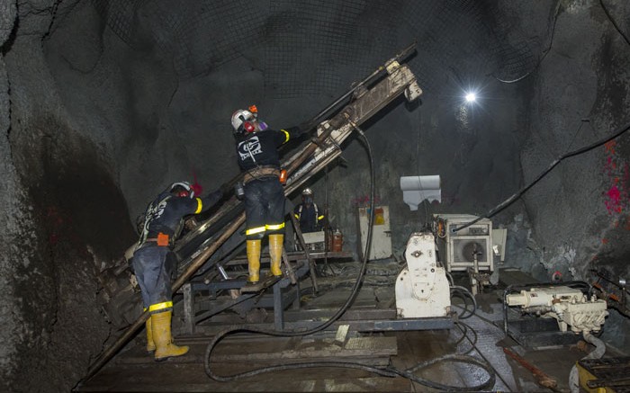 Underground workers at Fortuna Silver Mines' San Jose silver mine in Mexico. Credit: Fortuna Silver Mines