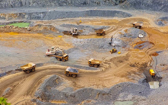 Equipment in Acacia Mining's North Mara open-pit gold mine in northeast Tanzania. Credit: Acacia Mining