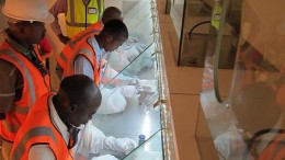 Diamond sorters at Lucara Diamond's Karowe mine in Botswana. Credit:  Lucara Diamond