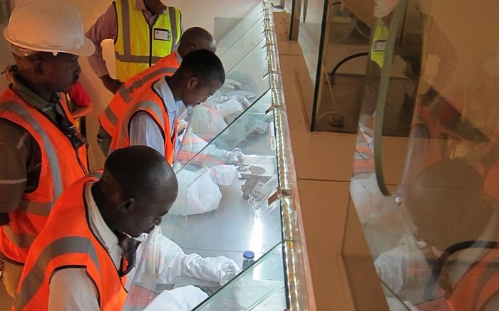 Diamond sorters at Lucara Diamond's Karowe mine in Botswana. Credit:  Lucara Diamond