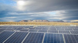 A 130-kilowatt photovoltaic system installed at a Nevada high school. Credit: Black Rock Solar