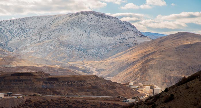 Alacer Gold's 80%-owned Copler gold mine in eastern Turkey, 550 km east of Ankara. Credit: Alacer Gold