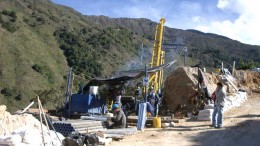 Drillers at Ventana Gold's La Bodega gold project in northern Colombia. Credit: Ventana Gold