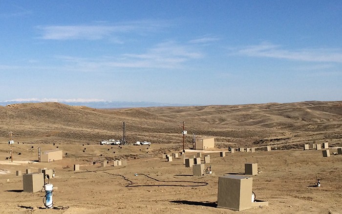 A well field at Uranerz Energy's Nichols Ranch in-situ recovery uranium mine in Wyoming. Credit: Uranerz Energy