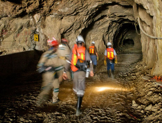 Workers at Aura Minerals' Aranzazu copper-gold-silver mine in Mexico. Credit: Aura Minerals