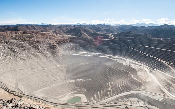 Southern Copper's Cuajone open-pit copper mine in southern Peru. Credit: Southern Copper