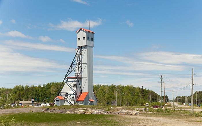 A historic headframe at Premier Gold Mines' Hardrock gold project in Ontario. Centerra Gold can earn a 50% stake in the project by investing up to $300 million. Credit: Premier Gold Mines