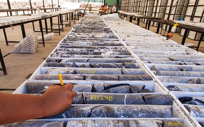 Core samples on display at Newstrike Capital's Ana Paula gold project in Mexico. Credit: Newstrike Capital