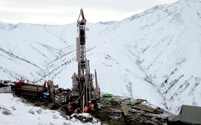 Drillers working at Wellgreen Platinum's namesake PGM-nickel project the southern Yukon. Credit: Wellgreen Platinum