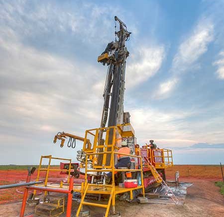 A drill site at Ivanhoe Mines' Kamoa copper project in the Democratic Republic of the Congo. Credit: Ivanhoe Mines