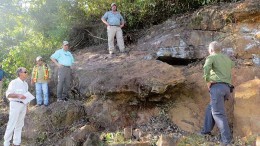 Calibre Mining president and CEO Greg Smith (top) at the Montes de Oro gold project in Nicaragua. Credit: Calibre Mining