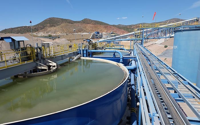 The processing plant at SilverCrest Mines' Santa Elena silver-gold mine, 150 km northeast of Hermosillo, Mexico. Credit: Silvercrest Mines